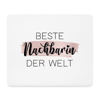 Beste Nachbarin der Welt - Mousepad (Querformat) - Weiß - Vorne