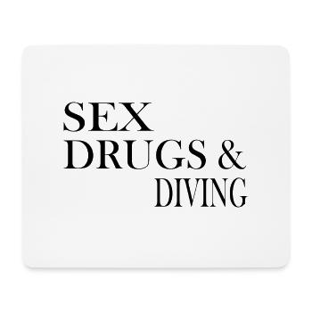 Diving Dive Dive - Mouse Pad (horizontal) - white - Front