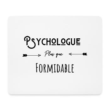 Psychologue plus que formidable cadeau humour - Tapis de souris (format paysage) - blanc - Devant
