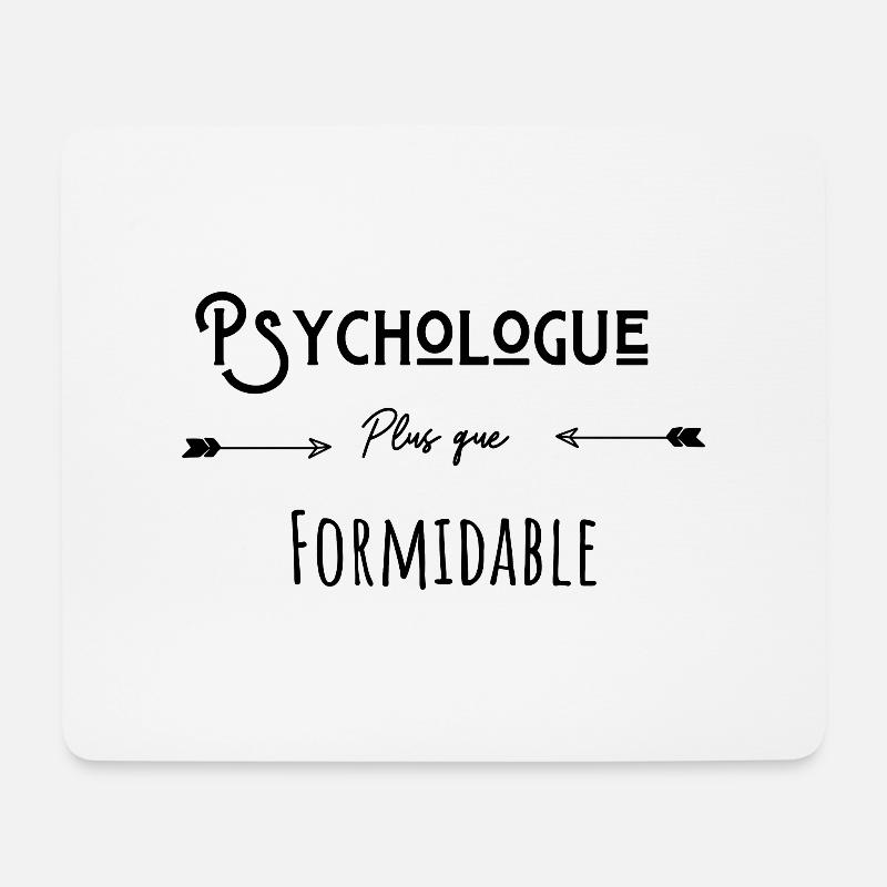 Psychologue plus que formidable cadeau humour - Tapis de souris (format paysage) - blanc