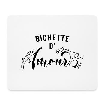 Bichette d'Amour - Tapis de souris (format paysage) - blanc - Devant