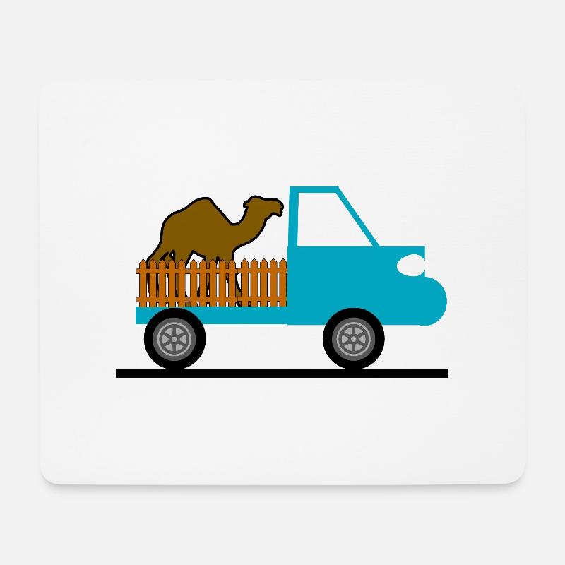Truck - Mousepad (Querformat) - Weiß