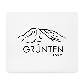 Grünten - Mousepad (Querformat) - Weiß - Vorne