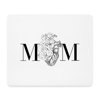 Mom Heart - Mouse Pad (horizontal) - white - Front