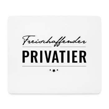 Freischaffender Privatier - Mousepad (Querformat) - Weiß - Vorne