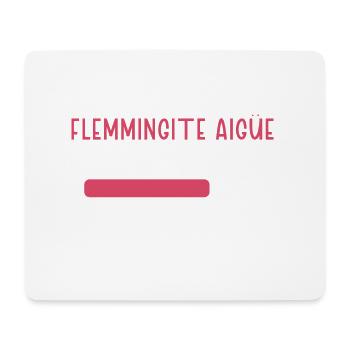 Flemmingite aigüe en cours cadeau humour femme - Tapis de souris (format paysage) - blanc - Devant