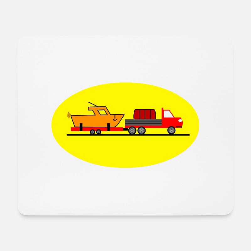 Truck - Mousepad (Querformat) - Weiß