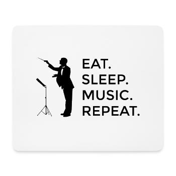 Chefs d’orchestre Chef d’orchestre Musique Direction Cadeau - Tapis de souris (format paysage) - blanc - Devant