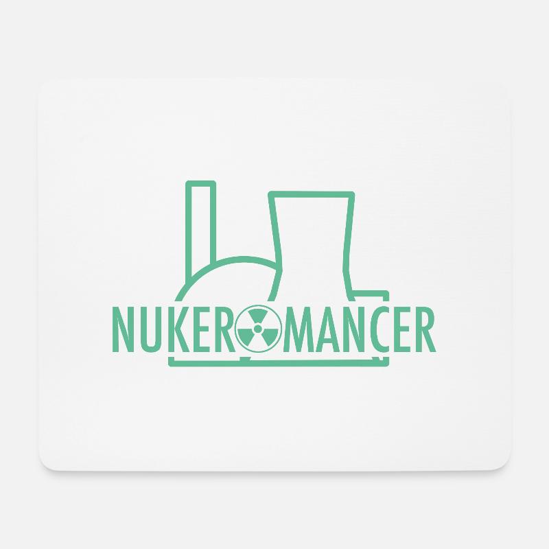 nukeromancer - Mousepad (Querformat) - Weiß