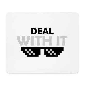 Sonnenbrille Deal with it - Mousepad (Querformat) - Weiß - Vorne