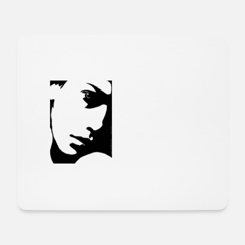 Bedächtig - Mousepad (Querformat) - Weiß