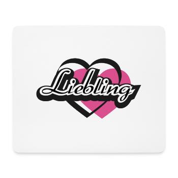 Kosenname Liebling Herz - Mousepad (Querformat) - Weiß - Vorne