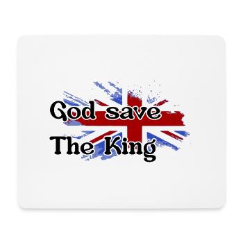 God Save the King - New King England - Mousepad (Querformat) - Weiß - Vorne
