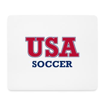 USA Soccer - Couleurs nationales - États-Unis - Tapis de souris (format paysage) - blanc - Devant