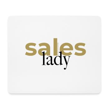 Sales Lady Spruch - Mousepad (Querformat) - Weiß - Vorne