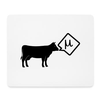 Scientific cow goes mu funny - Mouse Pad (horizontal) - white - Front
