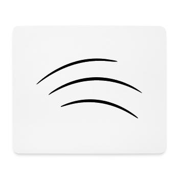 moving stripes | Motion Strips - Mouse Pad (horizontal) - white - Front