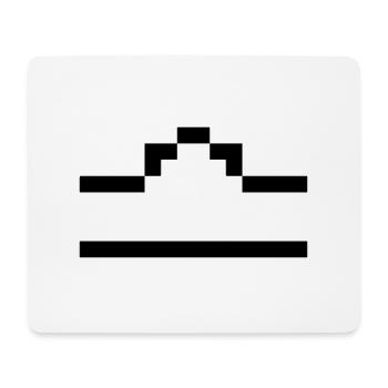 Balance - Tapis de souris (format paysage) - blanc - Devant