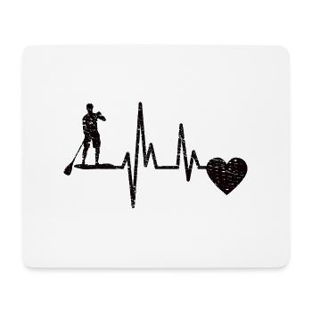 Stand Up Paddler Stand Up Paddle Surf Stand-Up Paddle - Tapis de souris (format paysage) - blanc - Devant
