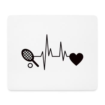 Tennis Joueurs de tennis Club de tennis Raquettes - Tapis de souris (format paysage) - blanc - Devant