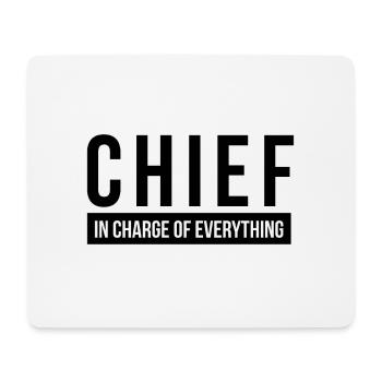 CHEF EN CHARGE DE TOUT - Tapis de souris (format paysage) - blanc - Devant