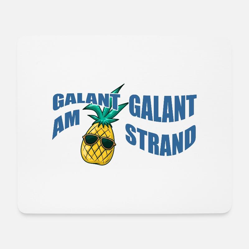 Gallant gallant on the beach - Mouse Pad (horizontal) - white