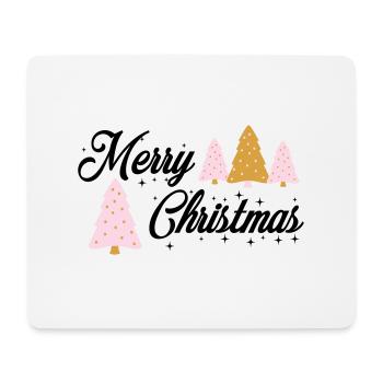 Joyeux sapin de Noël - Tapis de souris (format paysage) - blanc - Devant