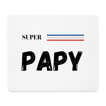 super papy - t-shirt assorti - Tapis de souris (format paysage) - blanc - Devant