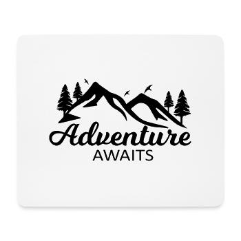Adventure Travel Hiking Mountain - Mouse Pad (horizontal) - white - Front