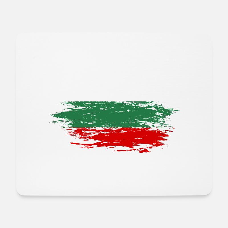 Bulgarien Flagge used - Mousepad (Querformat) - Weiß