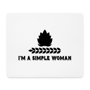Bier Wein Whiskey Schnaps Alkohol - Mousepad (Querformat) - Weiß - Vorne