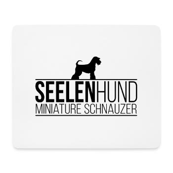 Miniature Schnauzer Seelenhund Hunde Wilsigns - Mousepad (Querformat) - Weiß - Vorne