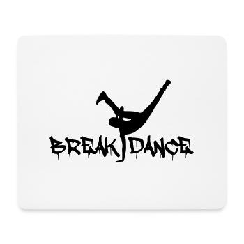 breakdance - Mousepad (Querformat) - Weiß - Vorne