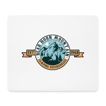 Bear Horn Mountain - Camping Psychedelics - Mouse Pad (horizontal) - white - Front