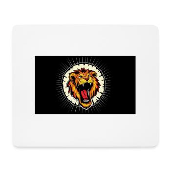 Design Löwe - Mousepad (Querformat) - Weiß - Vorne