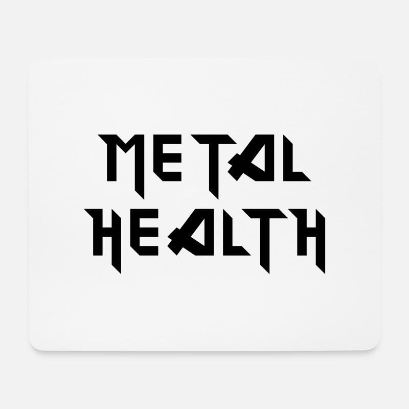 Metal Health - Mousepad (Querformat) - Weiß