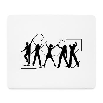 Danse Musique de danse - Tapis de souris (format paysage) - blanc - Devant