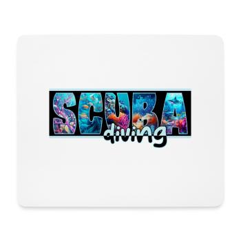 Plongée sous-marine - Tapis de souris (format paysage) - blanc - Devant