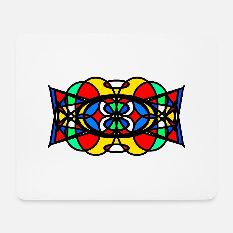 Muster - Mousepad (Querformat) - Weiß