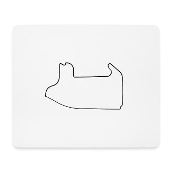 Las Vegas Rennstrecke - Mousepad (Querformat) - Weiß - Vorne