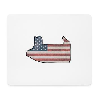 Las Vegas Rennstrecke mit Flagge - Mousepad (Querformat) - Weiß - Vorne