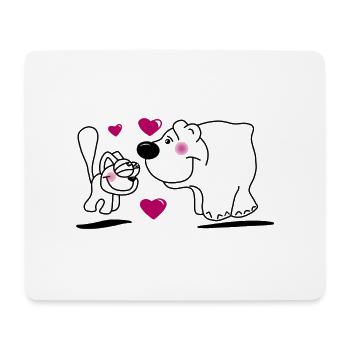 In Love - Mousepad (Querformat) - Weiß - Vorne