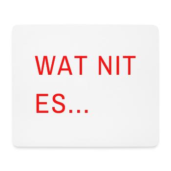 wat nit es1 - Mousepad (Querformat) - Weiß - Vorne
