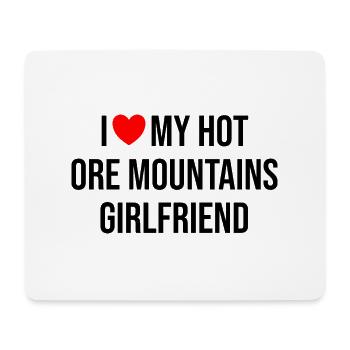 Erzgebirge Freundin Liebe - Mousepad (Querformat) - Weiß - Vorne