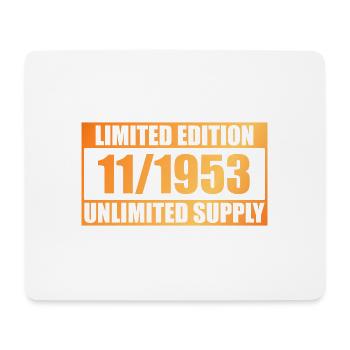 70th Birthday Limited Edition - ꝏ Supply 11/1953 - Mouse Pad (horizontal) - white - Front