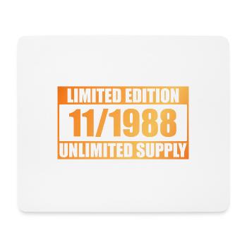 35th Birthday Limited Edition - ꝏ Supply 11/1988 - Mouse Pad (horizontal) - white - Front