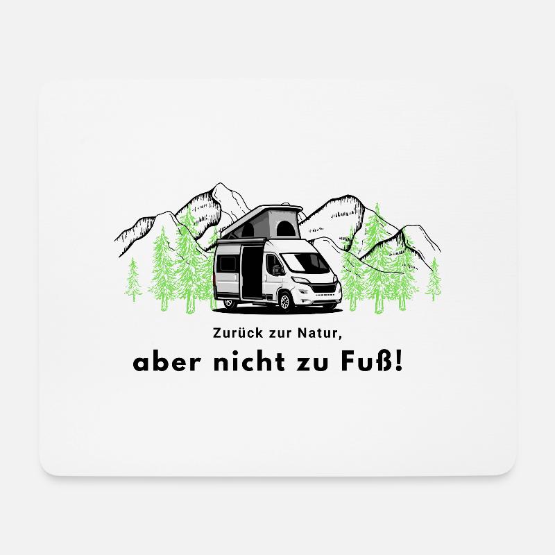 Camper - Mousepad (Querformat) - Weiß