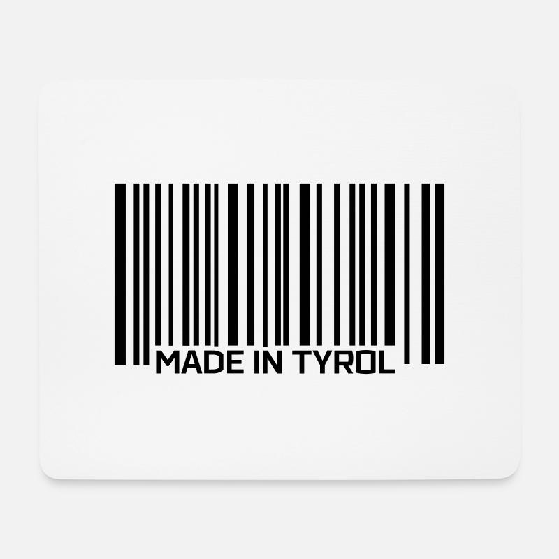 Made in Tyrol - Mousepad (Querformat) - Weiß
