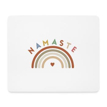 Namaste! Regenbogen, personalisierbar - Mousepad (Querformat) - Weiß - Vorne