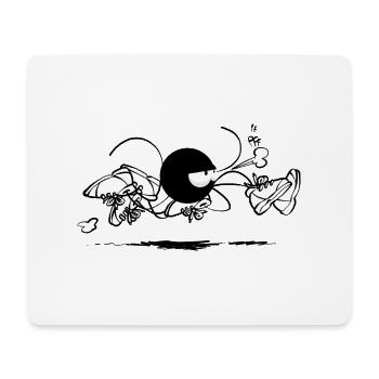 Beth l'araignée -le running (version sans texte) - Tapis de souris (format paysage) - blanc - Devant